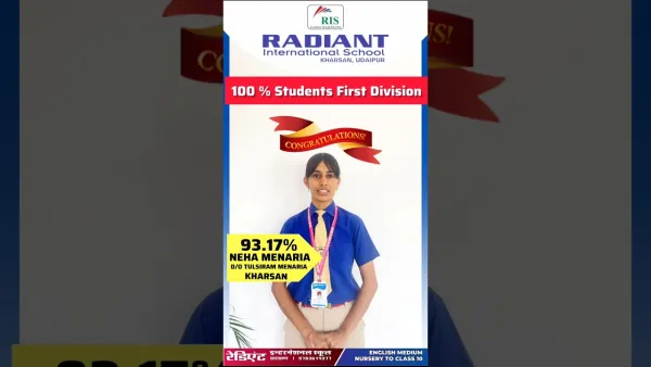 Neha Menaria scores 93.17% in Class 10