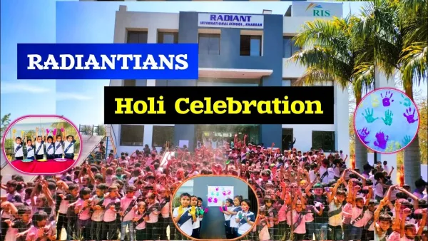 Holi celebration on the campus